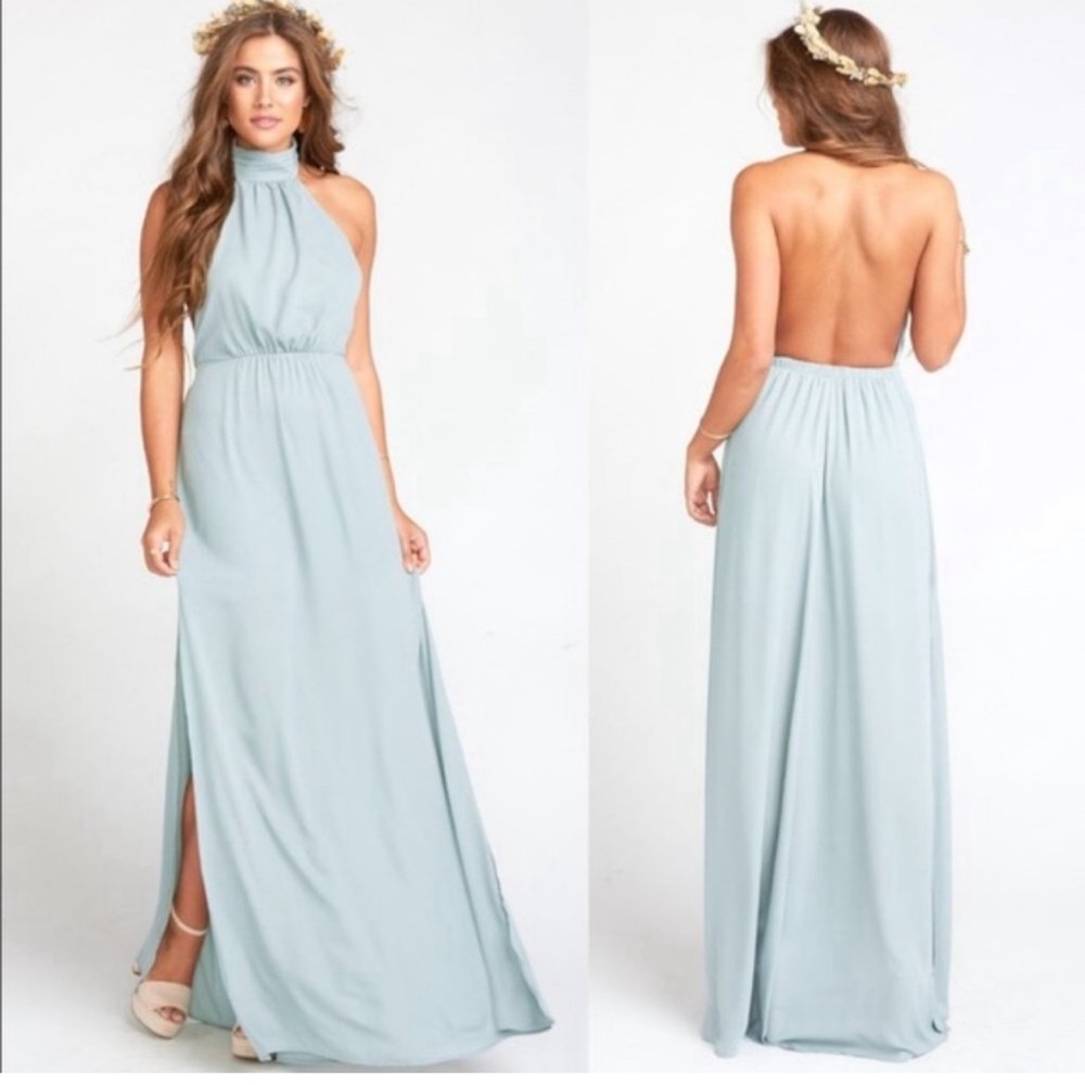 Show me your Mumu Silver Sage Collette Collar Maxi